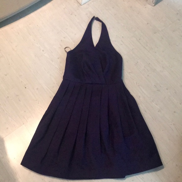 Halston Heritage purple halter dress - Picture 2 of 5
